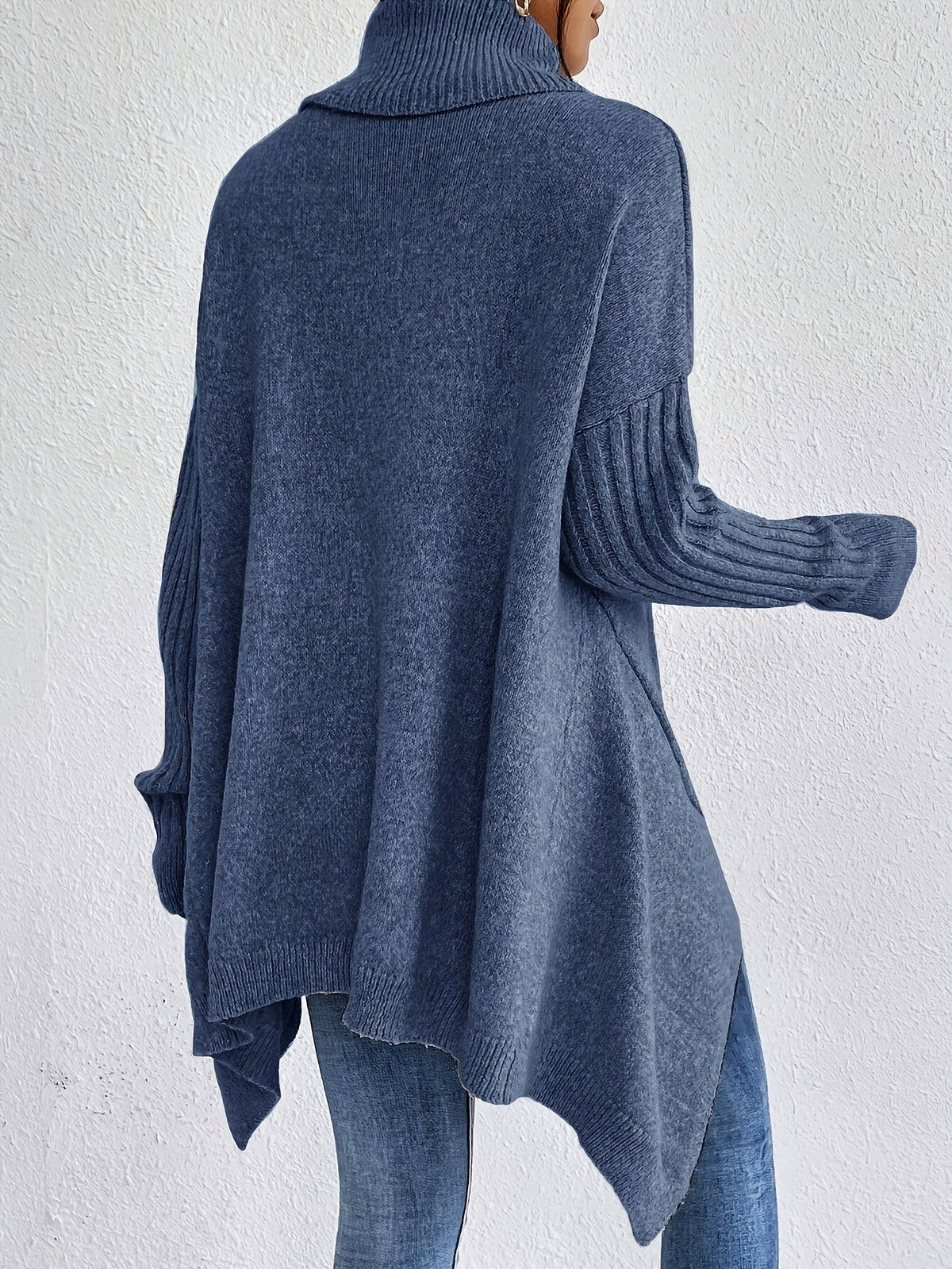 Cream-colored Bridget high neck sweater for women by Christine Brewer, featuring a cozy knit design and fitted silhouette.