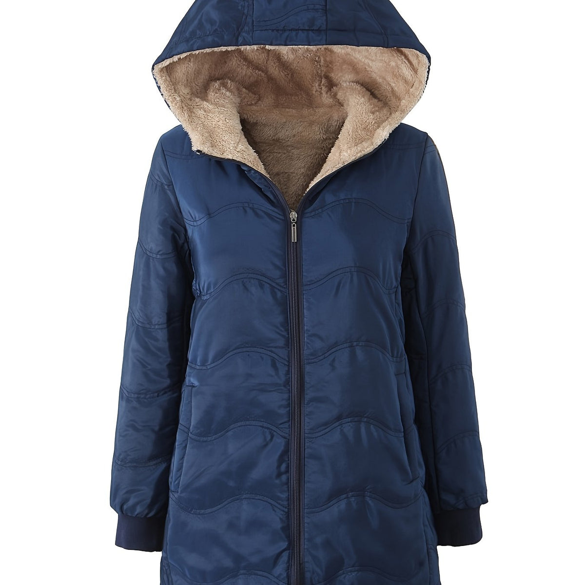 Doreen | Sherpa-Lined Quilted Hooded Puffer Jacket for Women