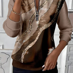 Christine Brewer Hannah vintage long sleeve sweatshirt, cozy hoodie with retro-inspired design and soft fabric, styled casually.