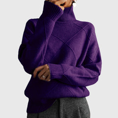 Christine Brewer Laura turtleneck sweater for women, cozy knit sweater with a high neckline, in a stylish and comfortable design.