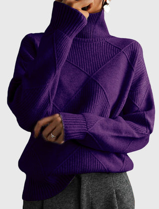 Christine Brewer Laura turtleneck sweater for women, cozy knit sweater with a high neckline, in a stylish and comfortable design.