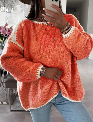 Women's knit sweater by Christine Brewer featuring a cozy, stylish design, perfect for casual or layered outfits.