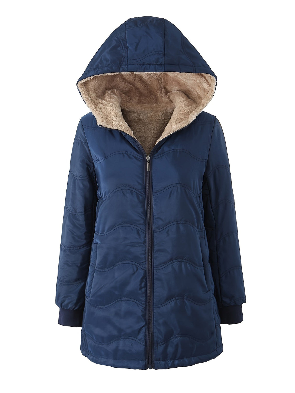 Doreen | Sherpa-Lined Quilted Hooded Puffer Jacket for Women