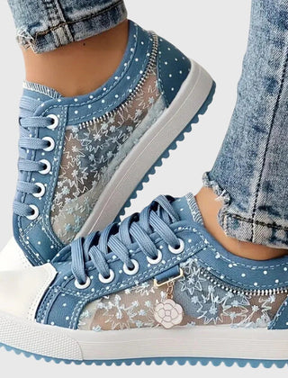 Breathable cushioned orthopedic sneakers for women by Christine Brewer, featuring supportive design and comfortable fit.