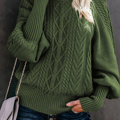 Women’s knit sweater by Christine Brewer, featuring a cozy, textured design in a neutral color, perfect for casual wear.