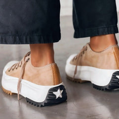 Sylva Christine Brewer orthopedic women’s sneakers with a platform sole, designed for comfort and support during walking.
