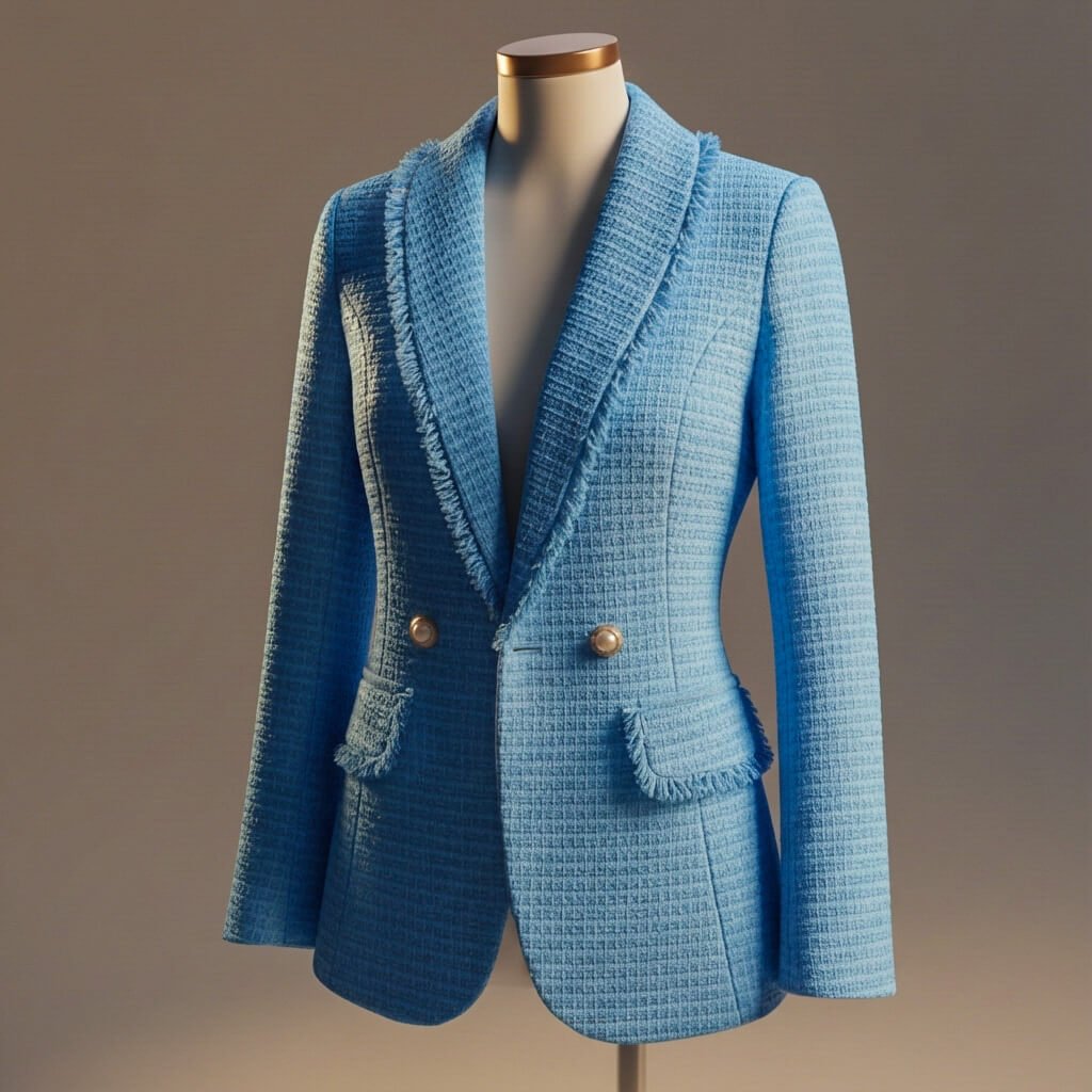 Yvette | Bouclé Double-Breasted Blazer for Women