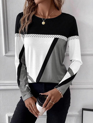 Blue Christine Brewer Quinn blouse for women, stylish chemisier with a relaxed fit and button-up design.