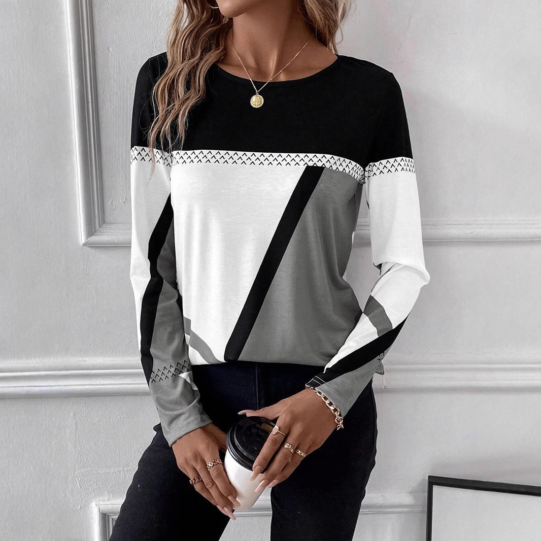 Blue Christine Brewer Quinn blouse for women, stylish chemisier with a relaxed fit and button-up design.
