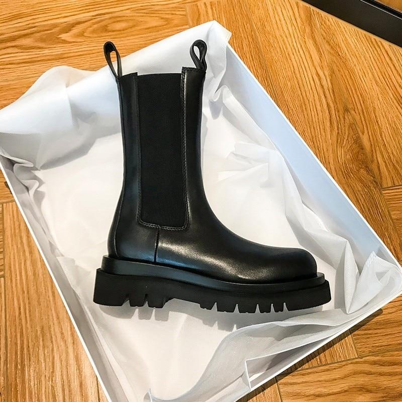 Candice | Leather Block Heel Ankle Boots for Women