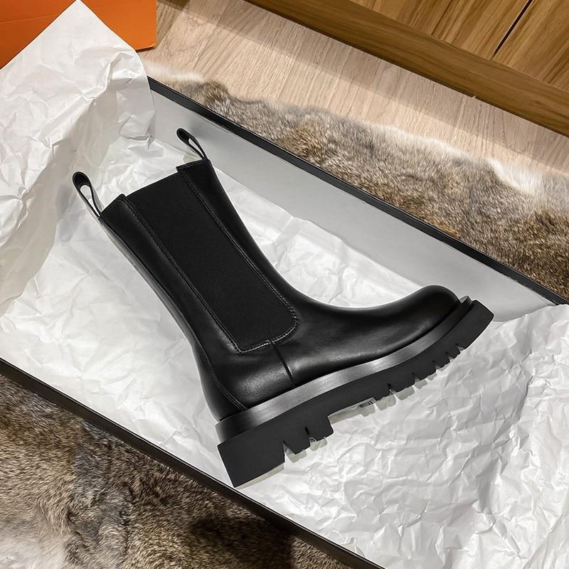 Candice | Leather Block Heel Ankle Boots for Women