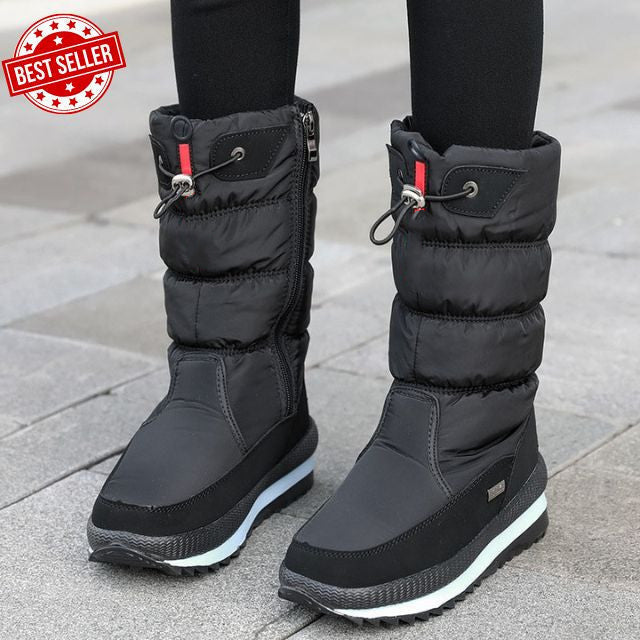 Nova | Snow Boots Winter Boots Waterproof Women Warm Puffer Insulated Lined Side Zip Round