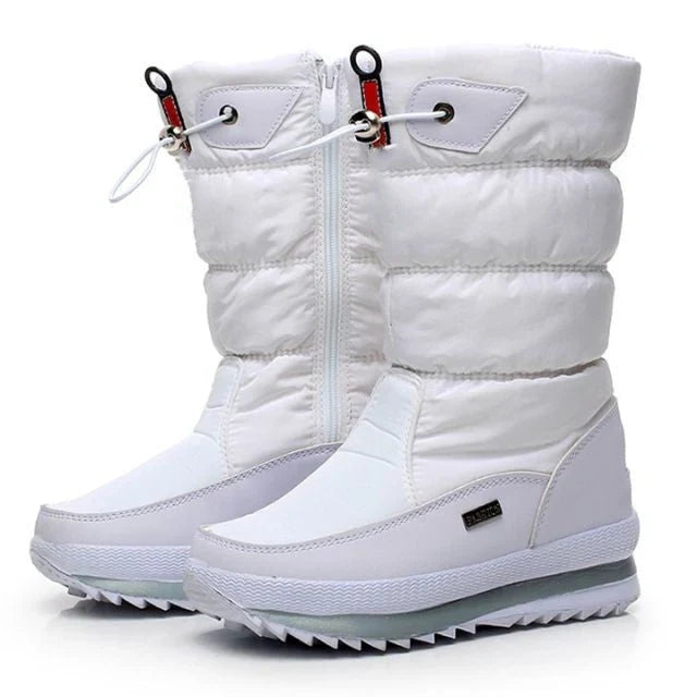 Nova | Snow Boots Winter Boots Waterproof Women Warm Puffer Insulated Lined Side Zip Round