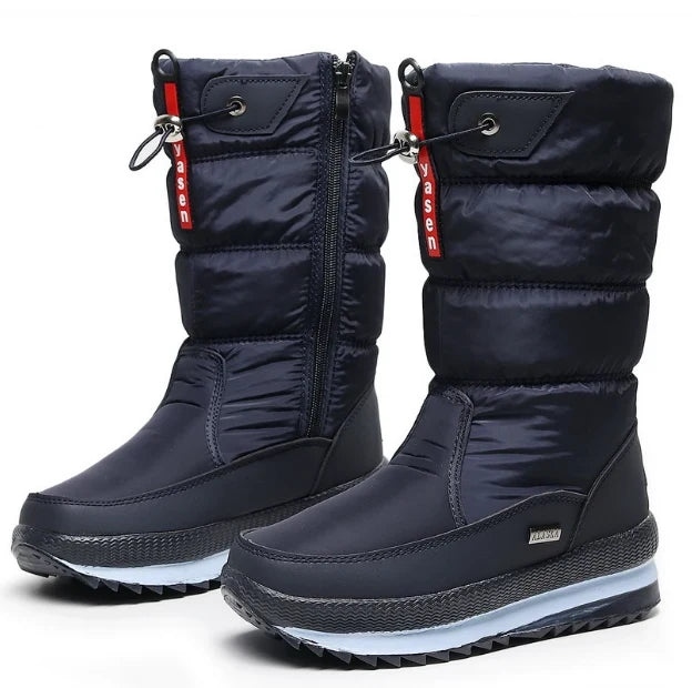 Nova | Snow Boots Winter Boots Waterproof Women Warm Puffer Insulated Lined Side Zip Round