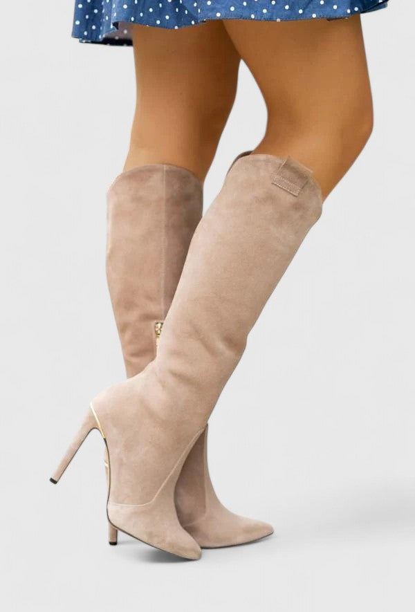 Melorynn | Ankle Boots Booties Women Winter Fall Pointed Toe Side Zip Zip Up Heeled