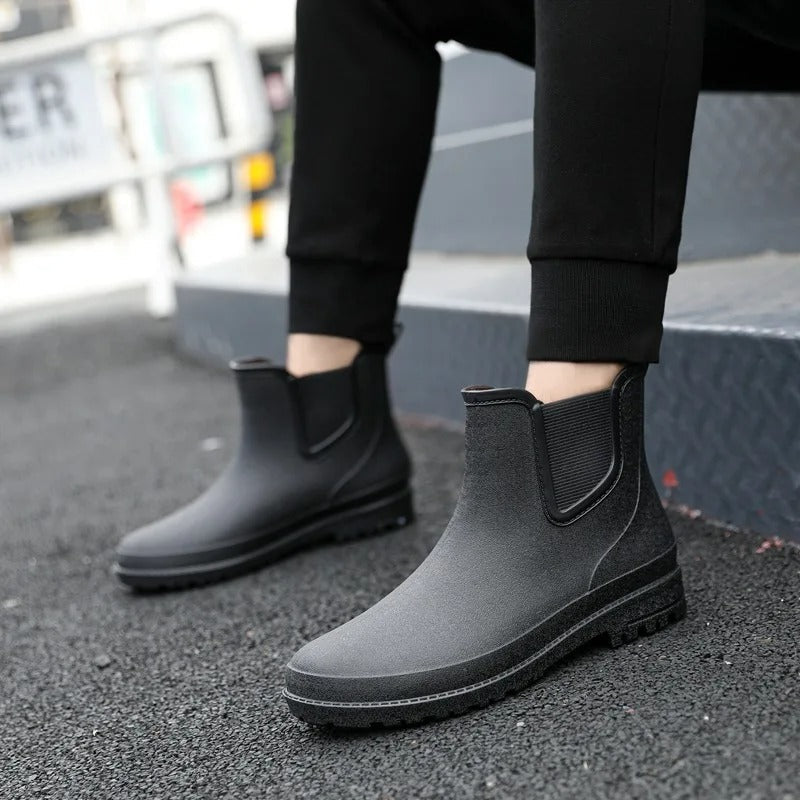 Kaia | Rain Boots, Chelsea Boots, Ankle Boots, Waterproof, Women, Platform, Slip On, Elastic Side,