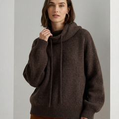 Ribbed Fern hoodie for women by Christine Brewer, featuring a comfortable fit and stylish ribbed texture in a vibrant green shade.
