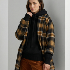 Women’s ribbed hoodie by Christine Brewer featuring a fern design, soft fabric, and relaxed fit for comfortable casual wear.