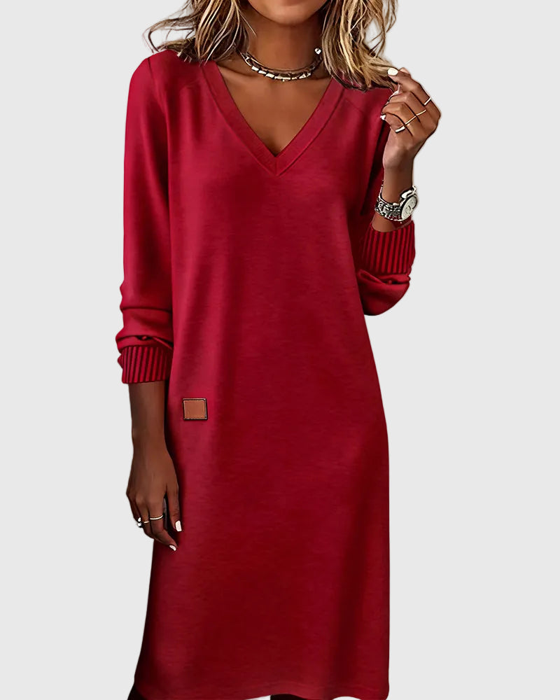 Alice | Casual Dress Women Flowy Stretch Fitted Party Evening Dinner Fall Winter