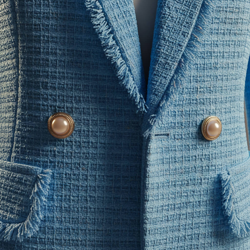 Yvette | Bouclé Double-Breasted Blazer for Women