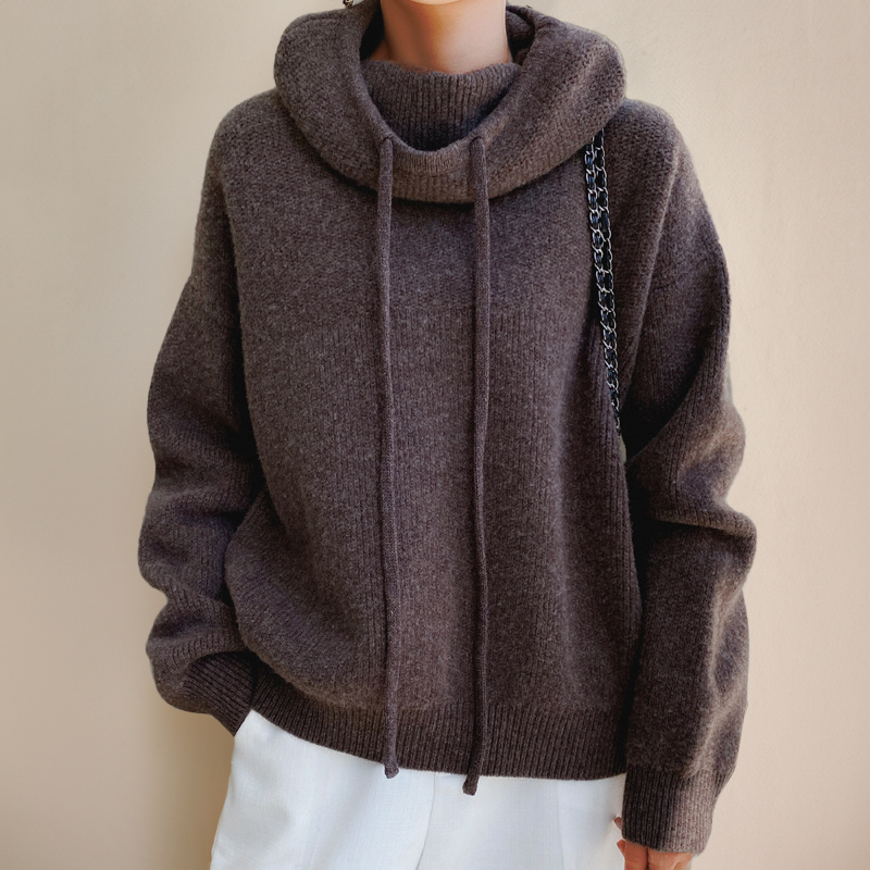 Madelyn women's hooded sweater by Christine Brewer, featuring a cozy hoodie design in soft fabric, ideal for casual wear.