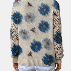 Christine Brewer Jocelyn knit cardigan sweater for women, soft and cozy with a button-up front and ribbed cuffs.