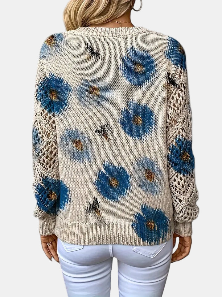 Christine Brewer Jocelyn knit cardigan sweater for women, soft and cozy with a button-up front and ribbed cuffs.