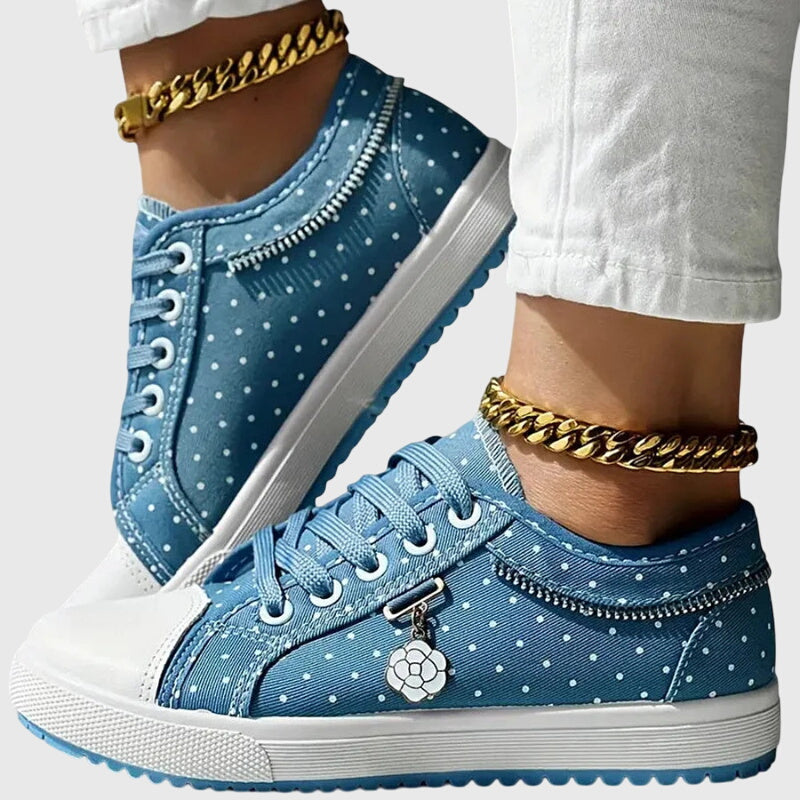 Breathable cushioned orthopedic sneakers for women by Christine Brewer, featuring supportive design and comfortable fit.