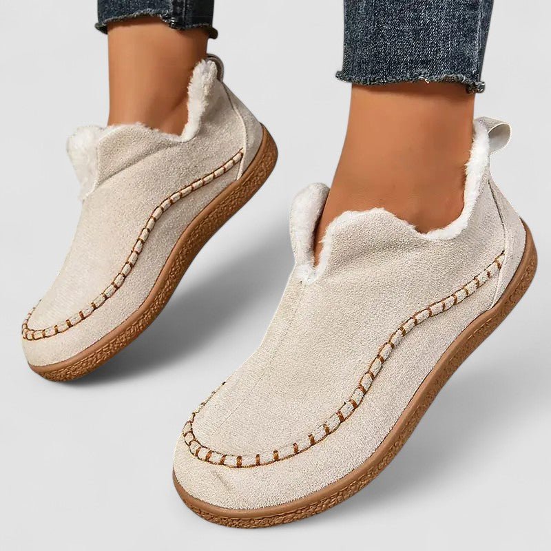 Comfortable Dorry orthopedic boots for women by Christine Brewer, featuring supportive design and stylish black leather finish.