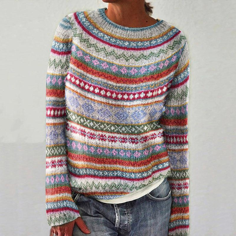 Winnie knit sweater for women from Christine Brewer's #1752 Collection, featuring a cozy design in soft yarn.