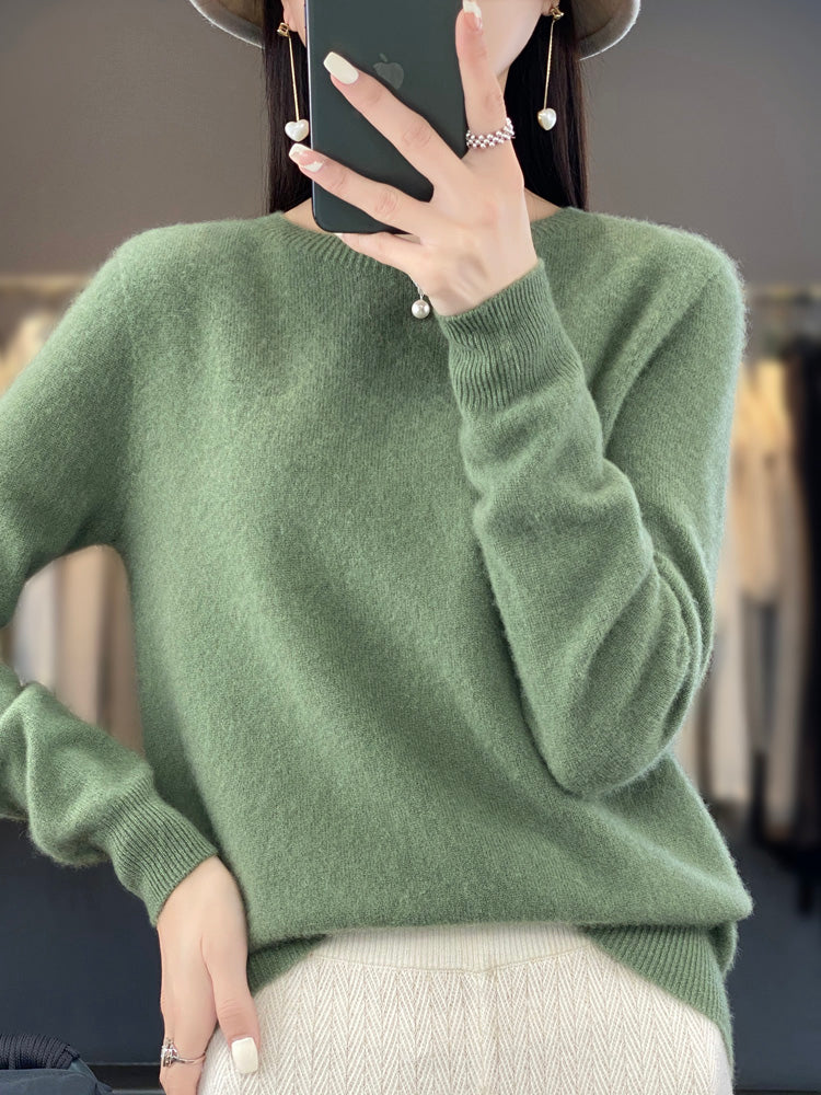 Delilah cozy, fluffy relaxed fit sweater by Christine Brewer shown in a soft, plush fabric with a stylish design.