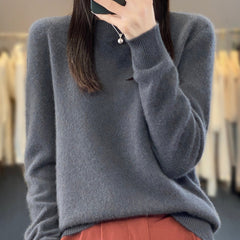Christine Brewer Delilah cozy, fluffy relaxed fit sweater with elegant style, perfect for comfortable, stylish wear.