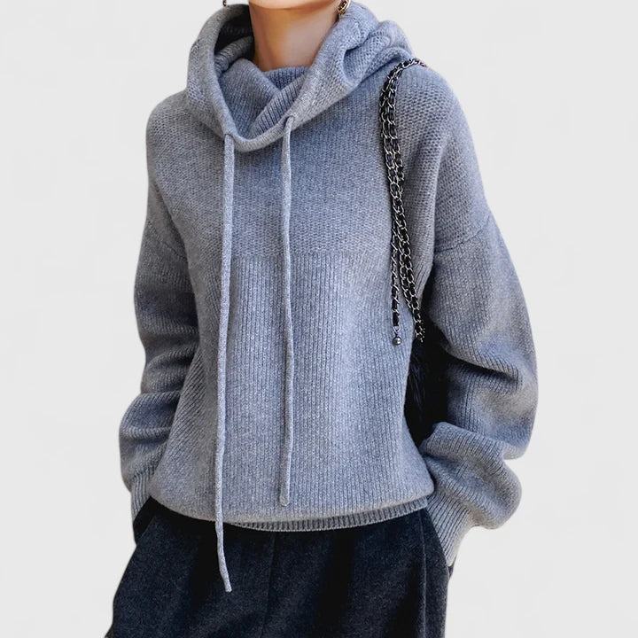 Wren women's hoodie by Christine Brewer, soft fabric with a relaxed fit, shown in a casual front view.