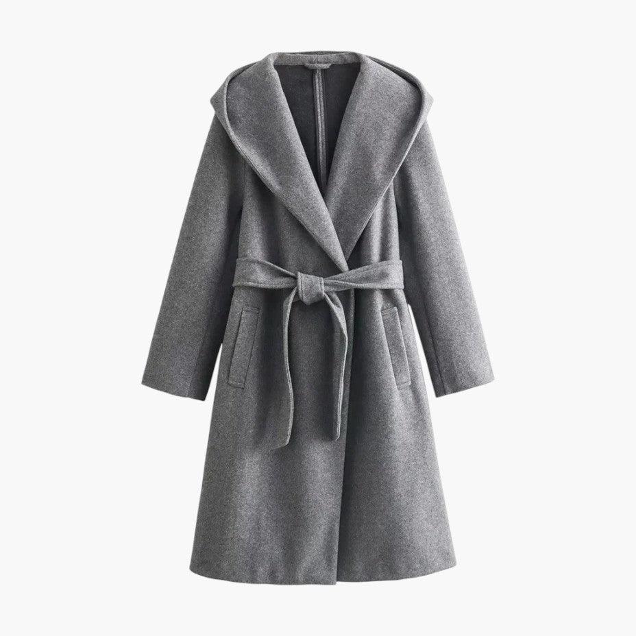Antonia | Belted Hooded Trench Coat for Women