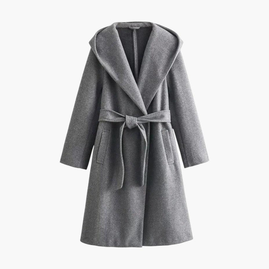 Antonia | Belted Hooded Trench Coat for Women