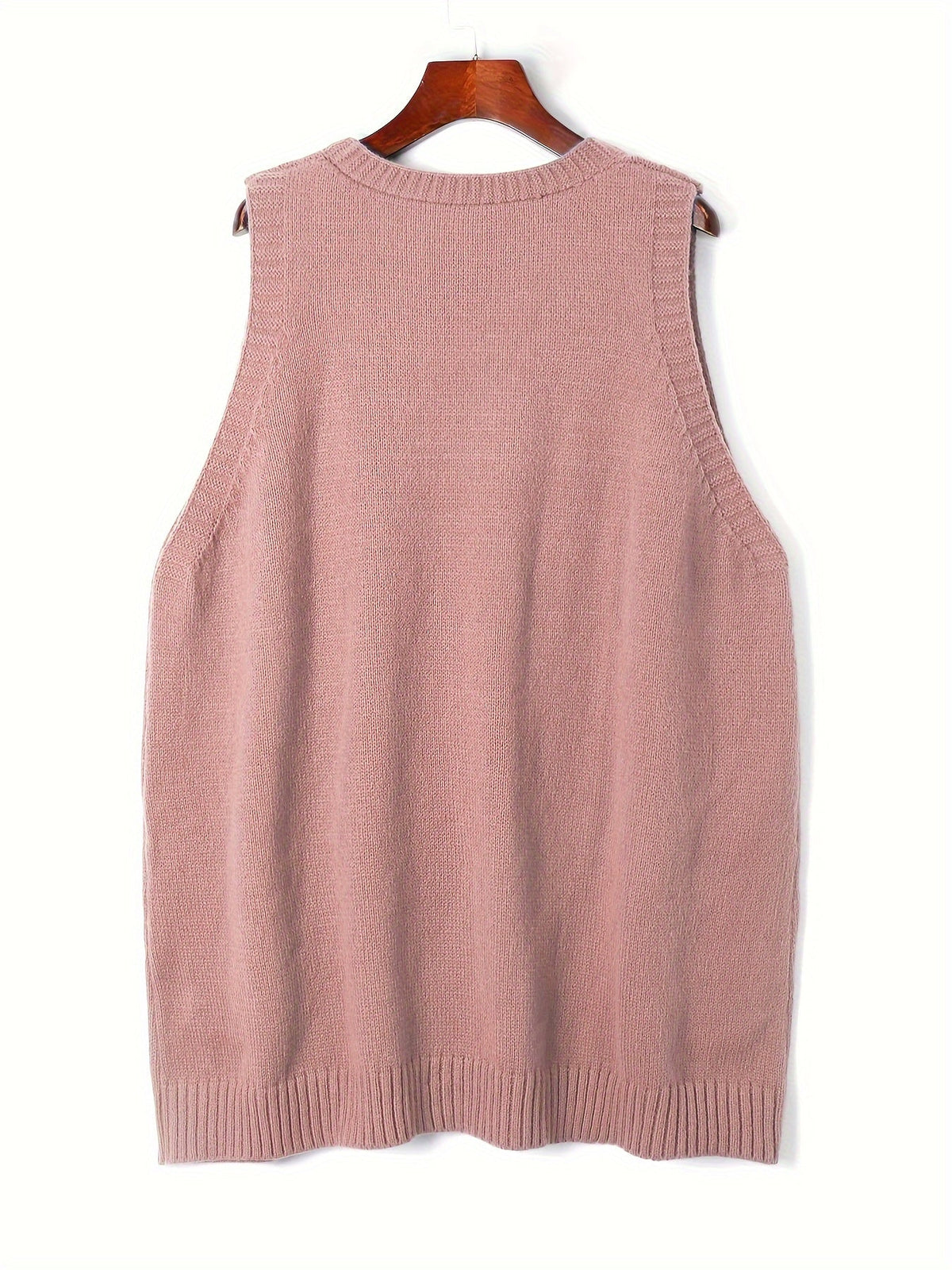 Christine Brewer Kelly V-Neck Sleeveless Knit Sweater Vest for women, showcasing a stylish, fitted knit vest with a V-neck design.
