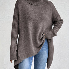 Christine Brewer Bridget high neck sweater for women, featuring a cozy, fitted design in soft knit fabric.