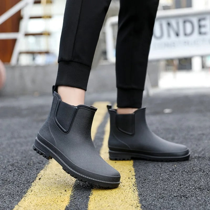 Kaia | Rain Boots, Chelsea Boots, Ankle Boots, Waterproof, Women, Platform, Slip On, Elastic Side,