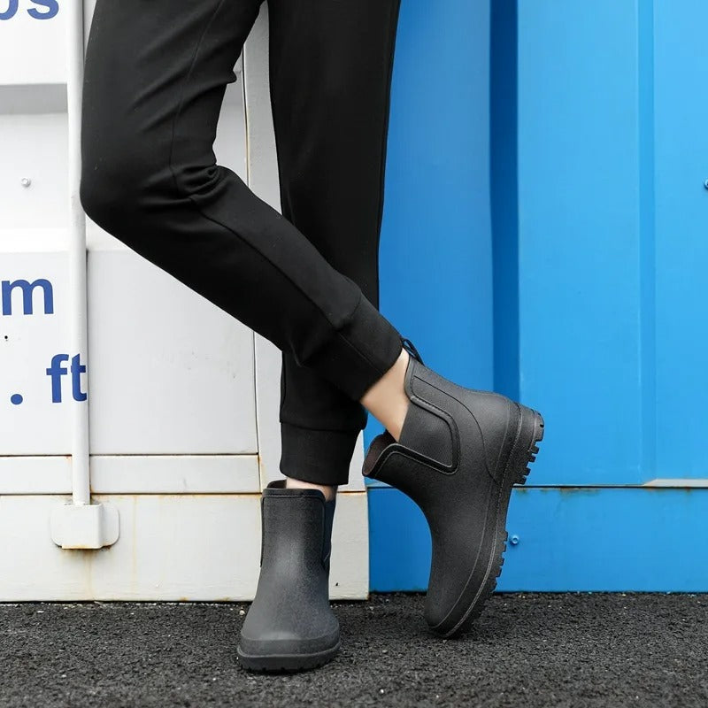 Kaia | Rain Boots, Chelsea Boots, Ankle Boots, Waterproof, Women, Platform, Slip On, Elastic Side,