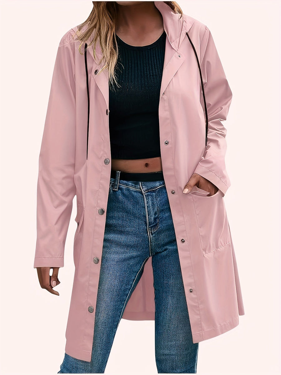 Arabella | Longline Hooded Trench Coat for Women