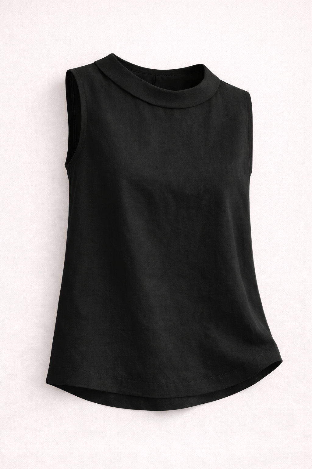 Emily sleeveless knit tank top for women by Christine Brewer, featuring a close-up of the soft, sleeveless design and textured fabric.