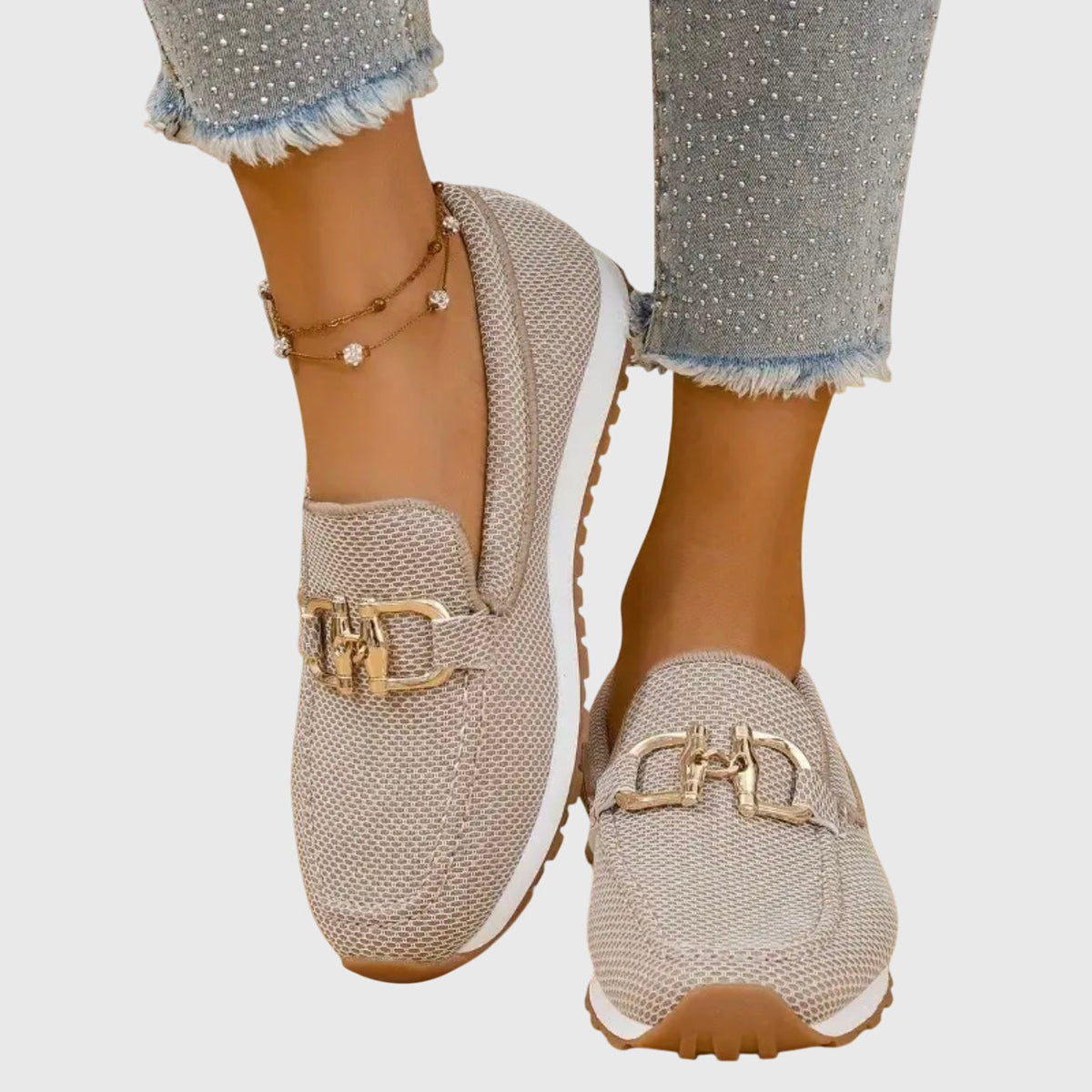Susana orthopedic loafers slip-on shoes by Christine Brewer, featuring a comfortable design with a classic leather finish.