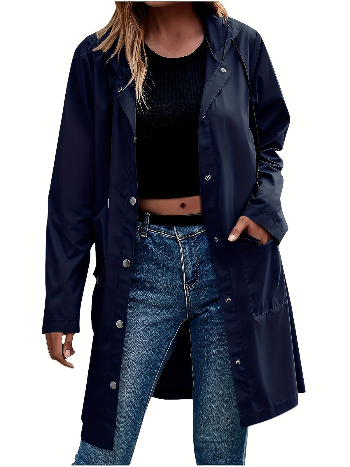 Arabella | Longline Hooded Trench Coat for Women