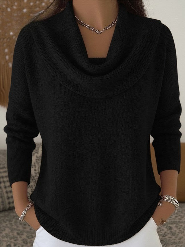 Women’s knit sweater by Christine Brewer featuring a cozy Daphne design in soft, warm fabric, perfect for casual wear.