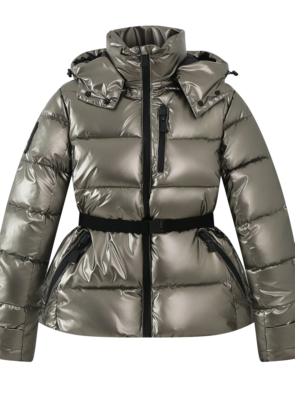 Lorena | Belted Hooded Puffer Jacket for Women