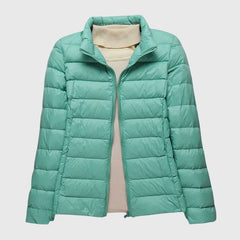Christine Brewer Lily ultra-light quilted jacket in soft fabric, featuring a sleek design and subtle quilting details.