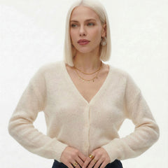 Hattie mohair knit top for women by Christine Brewer, featuring a soft, cozy fabric with a stylish fit and natural drape.