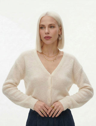 Hattie mohair knit top for women by Christine Brewer, featuring a soft, cozy fabric with a stylish fit and natural drape.