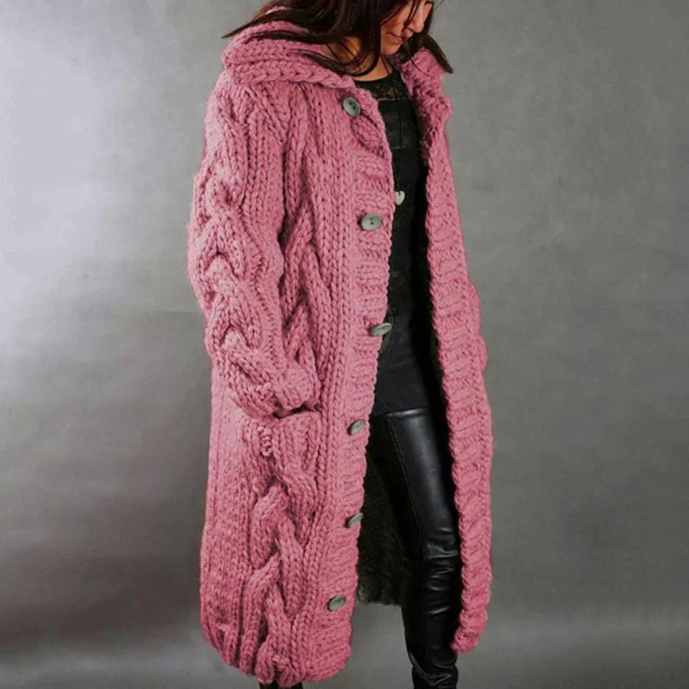 Agnes | Cable-Knit Oversized Cardigan for Women