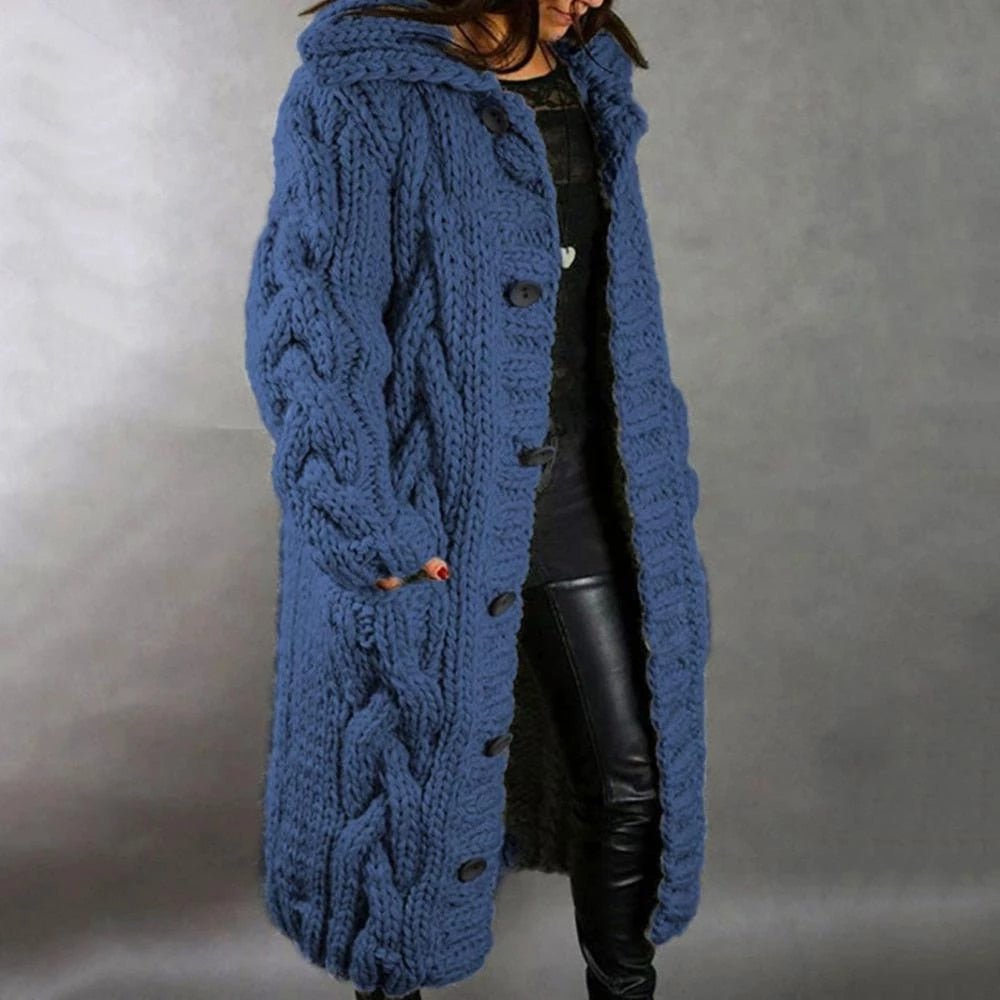 Agnes | Cable-Knit Oversized Cardigan for Women